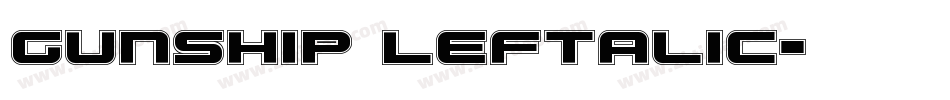 Gunship Leftalic字体转换